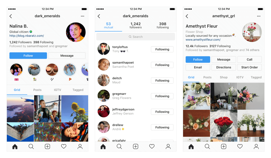 instagram profile updates 2018