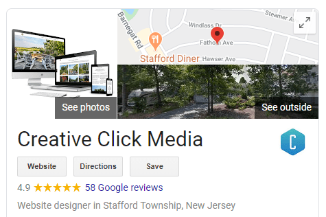 google my business listing