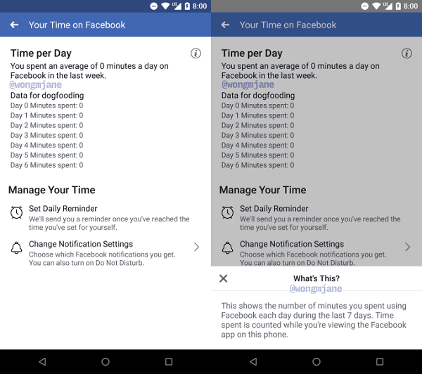 facebook time tracker