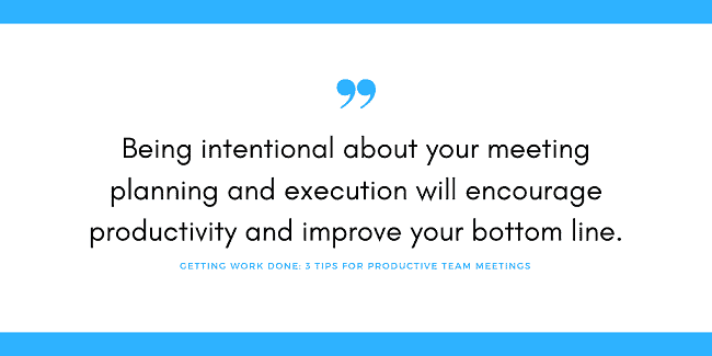 team meeting productivity