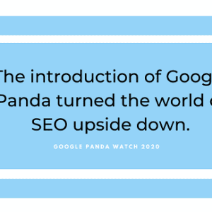 google panda watch 2020