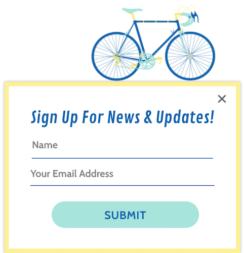 email subscriber popup